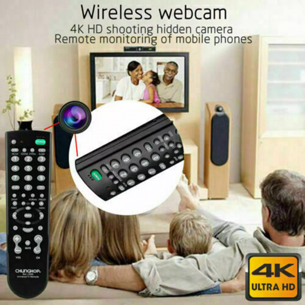 Camera ngụy trang tay điều khiển tivi kết nối wifi quan sát từ xa bí mật